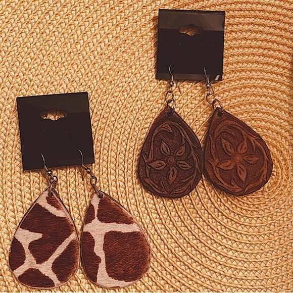 Drop Style Dangle Earrings Light Weight - Picture 1 of 4